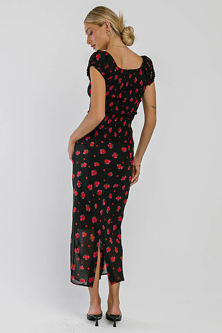 Angelina Maxi Skirt in Black