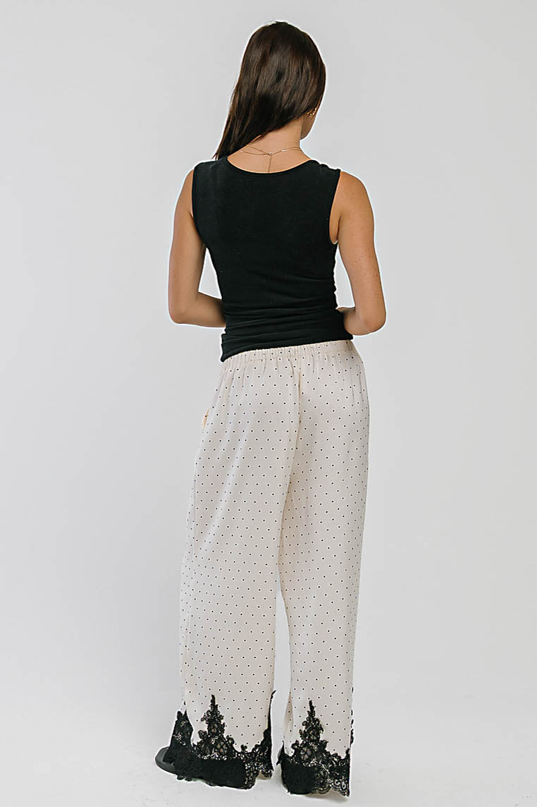 Saylor Polka Dot Pants in Ivory