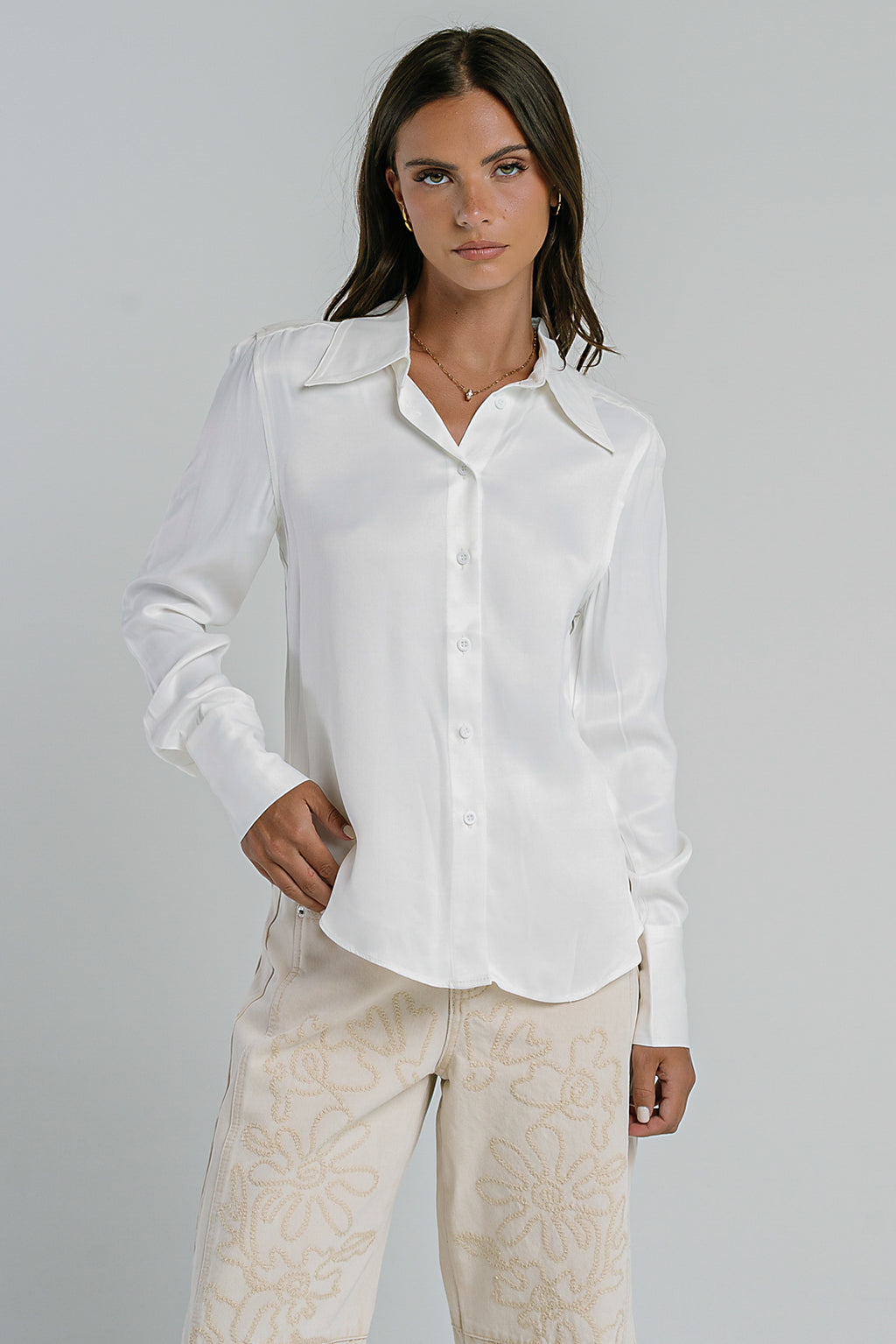 Lilah Button Up Top