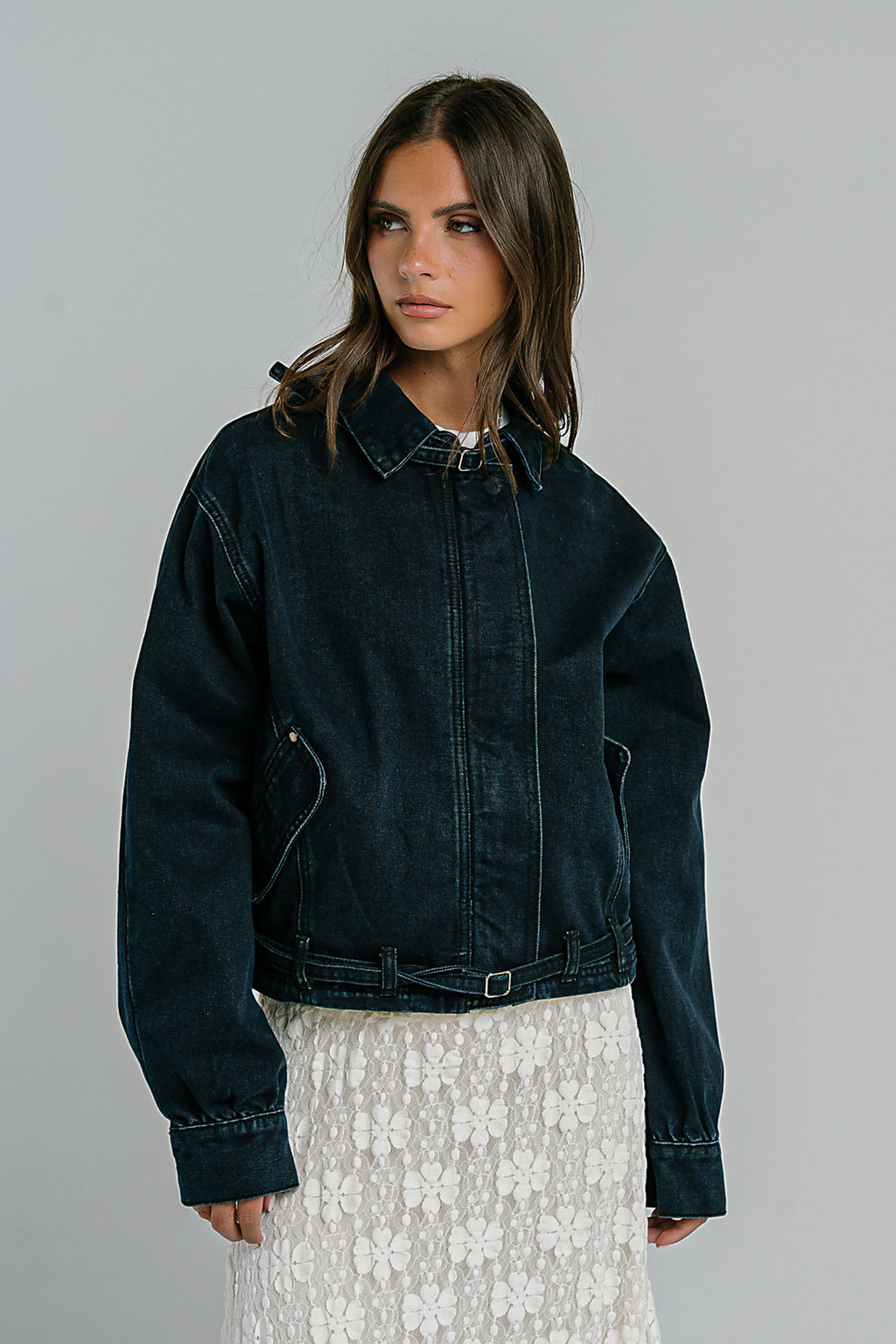 Gemma Collared Denim Jacket
