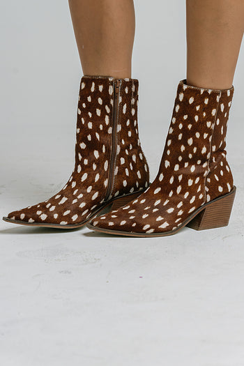 Cleo Ankle Bootie in Bambi
