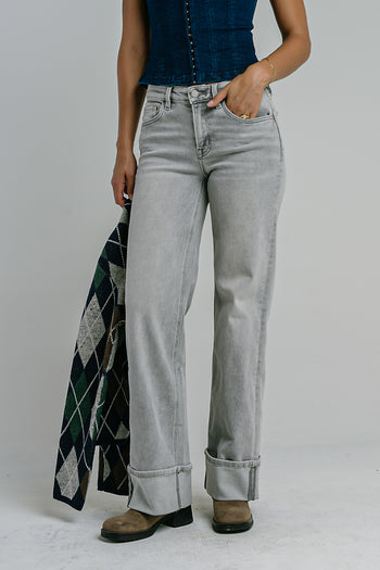 Vinnie Mid Rise Wide Leg Jeans