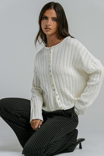 Kora Star Button Up Sweater