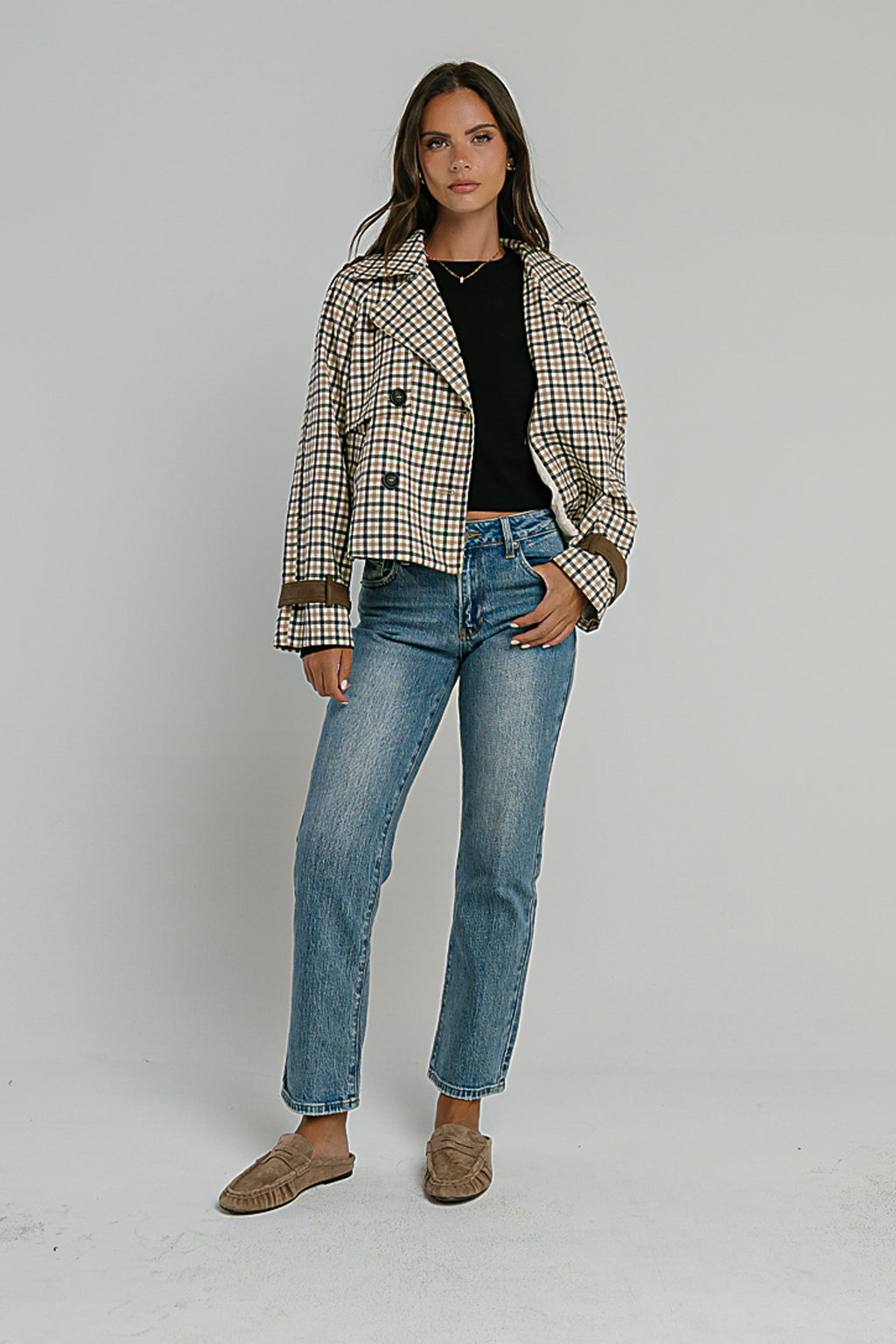 Reya Straight Leg Jeans in Medium Wash