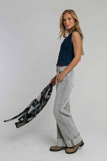 Vinnie Mid Rise Wide Leg Jeans