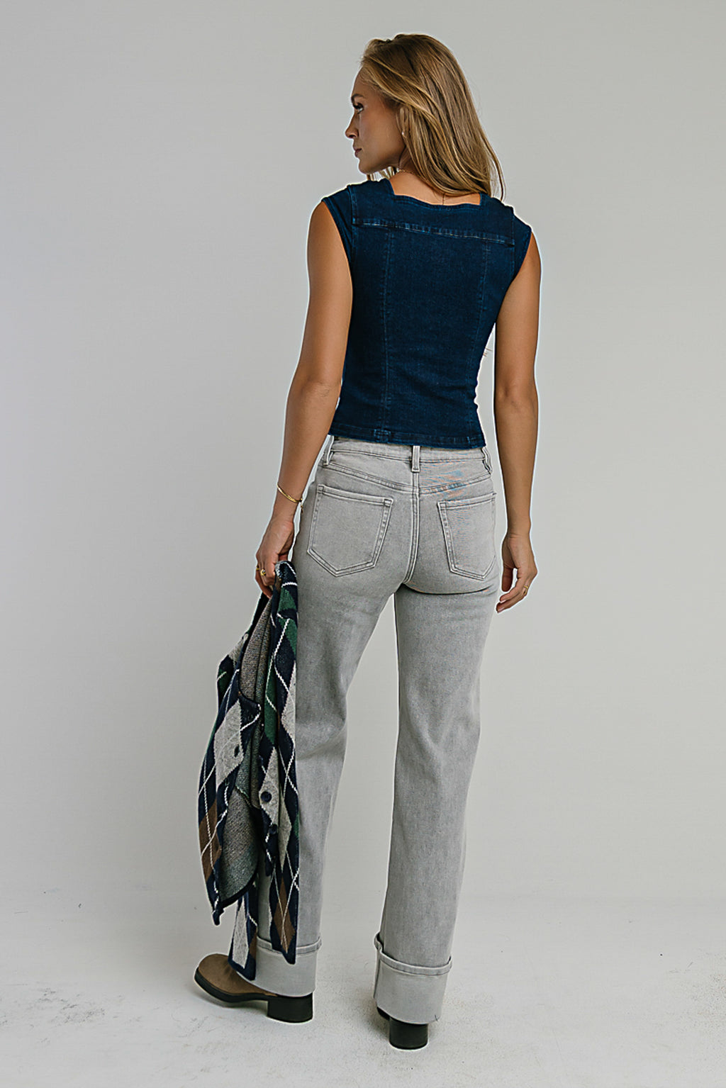 Vinnie Mid Rise Wide Leg Jeans