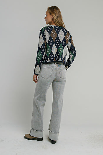 Vinnie Mid Rise Wide Leg Jeans