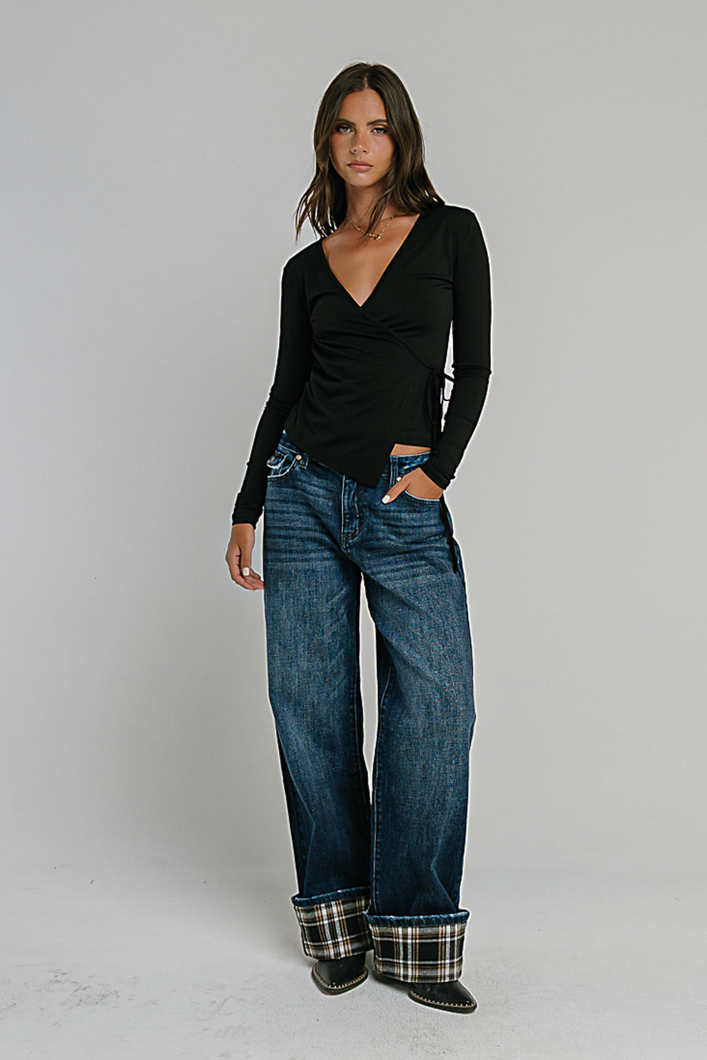 Aria Low Rise Straight Leg Jeans