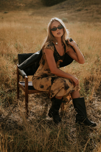 Marianna Maxi Dress in Chartreuse