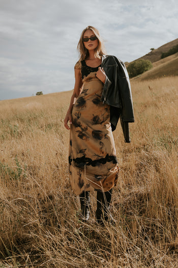 Marianna Maxi Dress in Chartreuse
