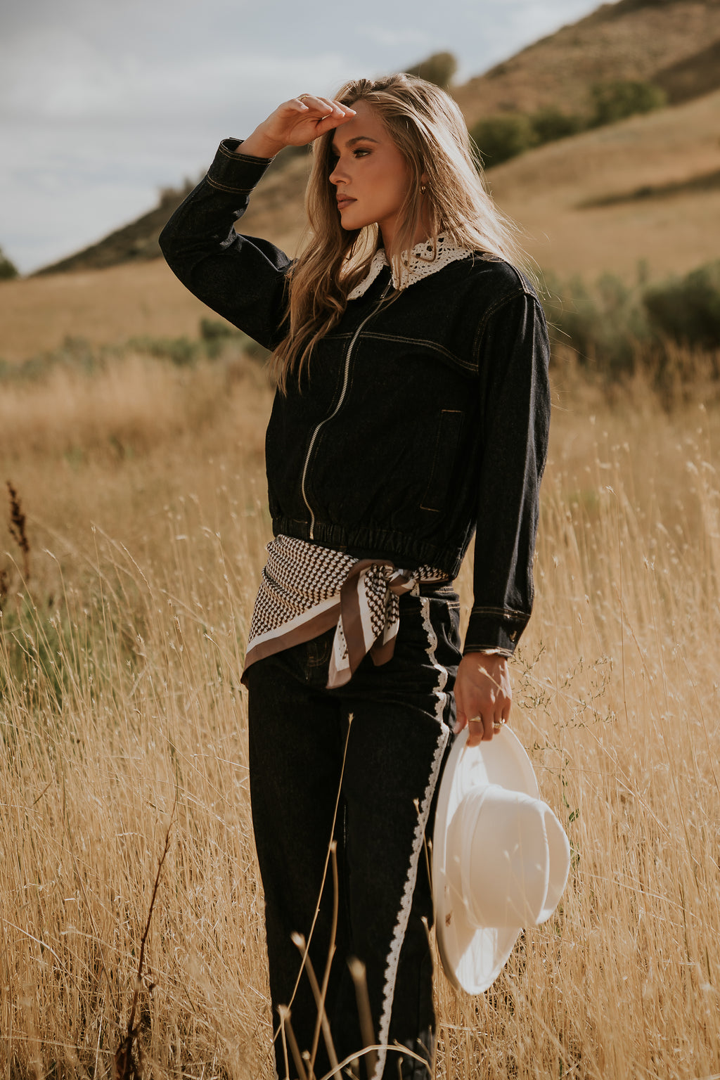 Lucca Collared Denim Jacket