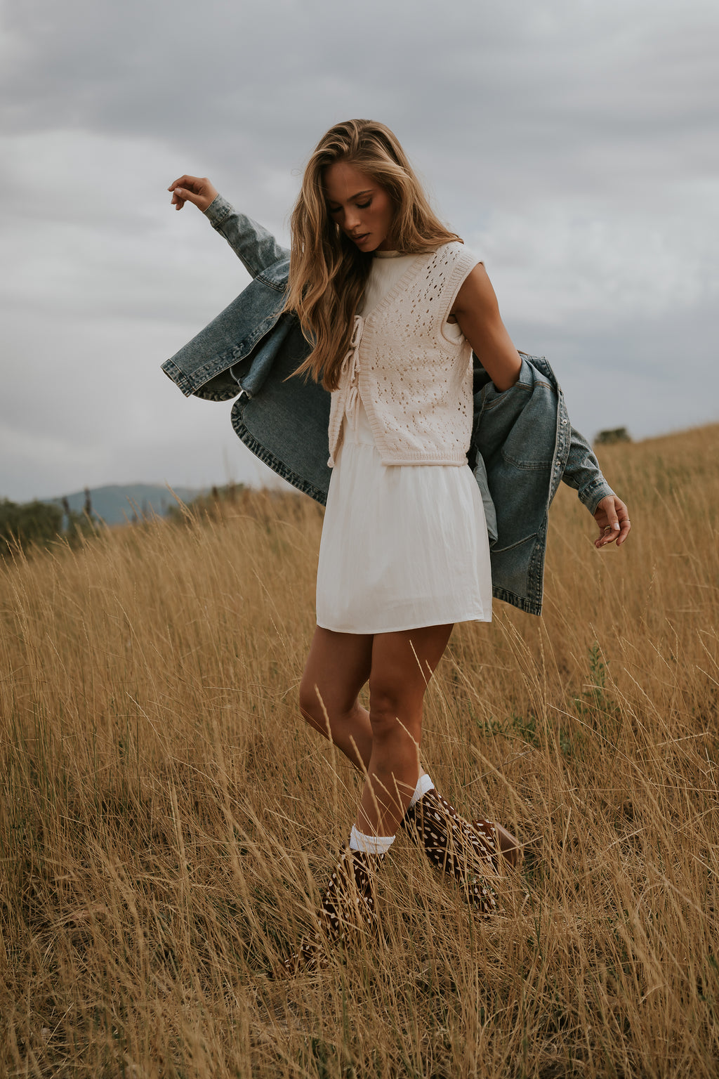 Jolena Drop Waist Mini Dress in White