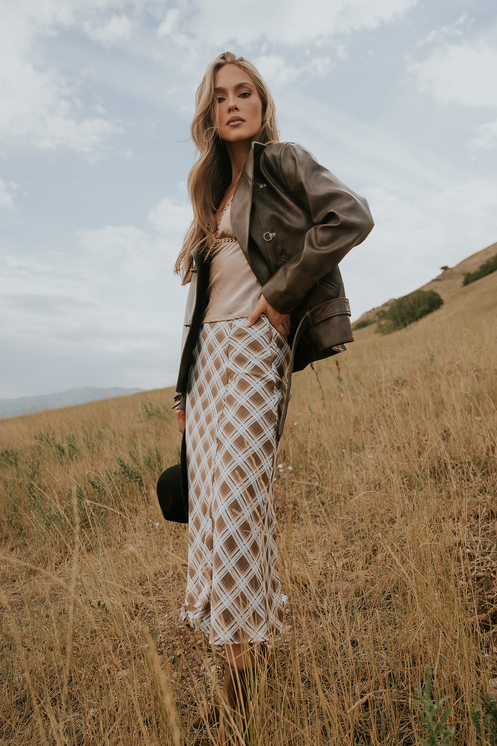 Zadie Plaid Maxi Skirt