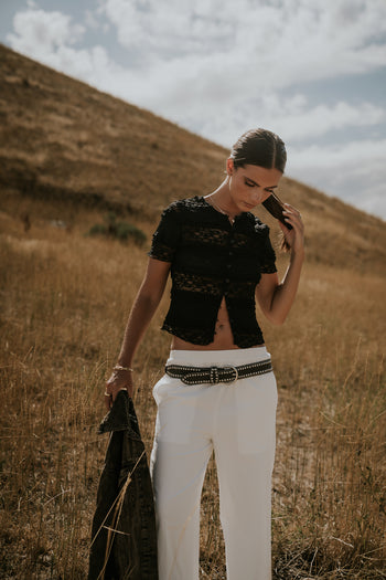 Lexie Lace Blouse in Black
