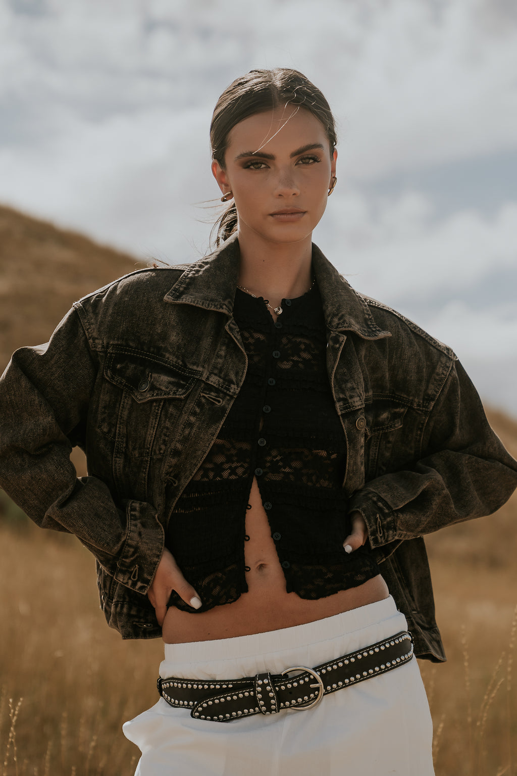 Lexie Lace Blouse in Black