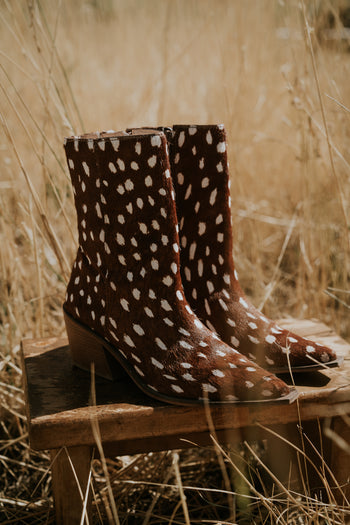 Cleo Ankle Bootie in Bambi