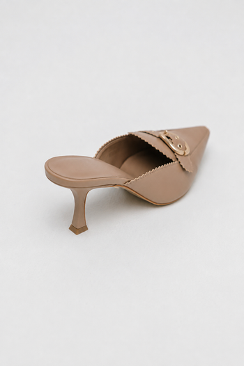 Natasha Slip On Pump in Tan