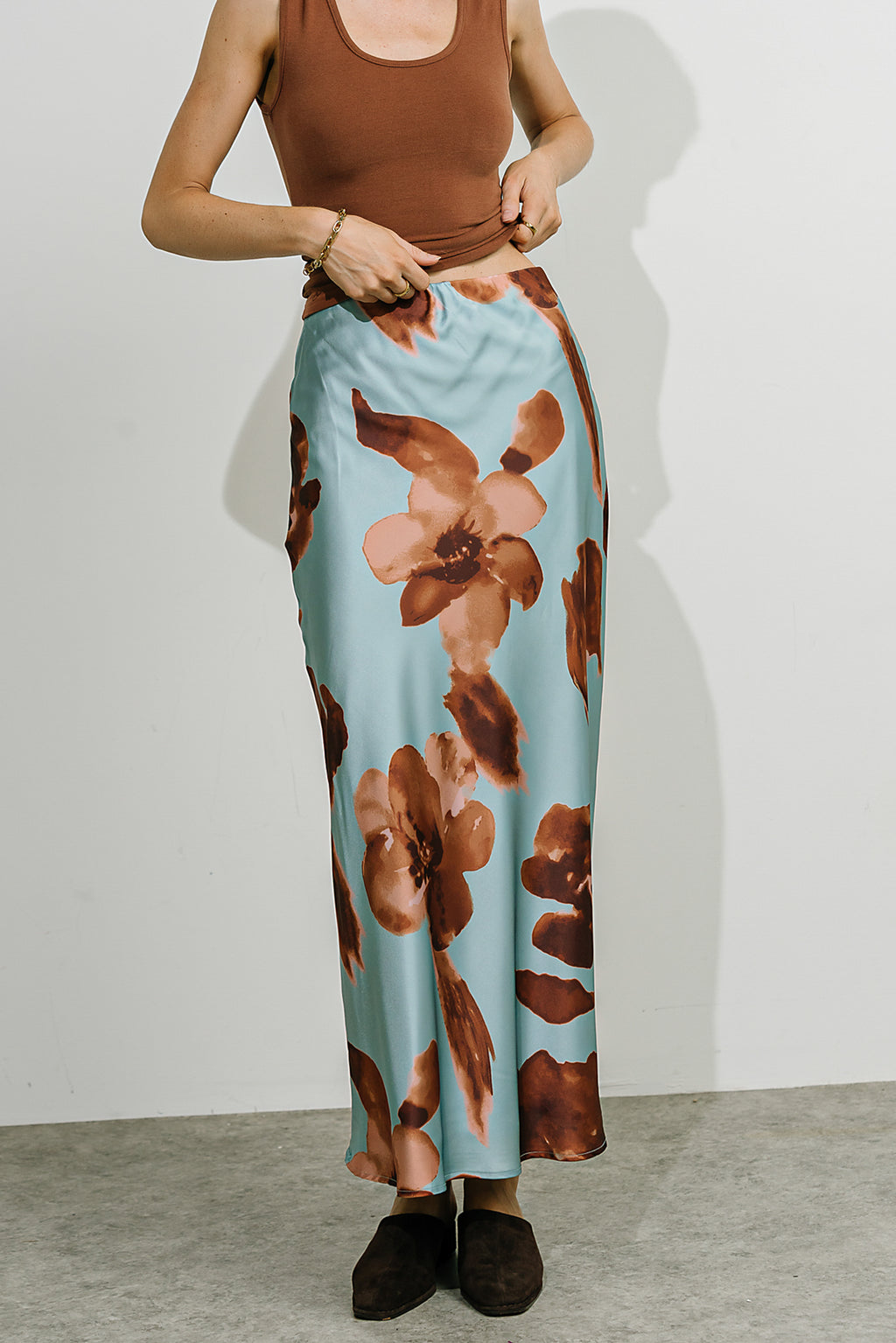 Kenya Satin Maxi Skirt