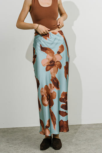 Kenya Satin Maxi Skirt