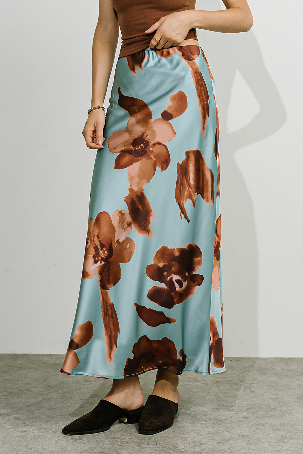 Kenya Satin Maxi Skirt