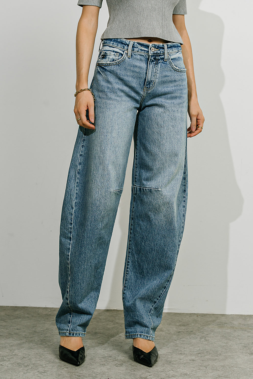 Remy Mid Rise Horseshoe Jeans