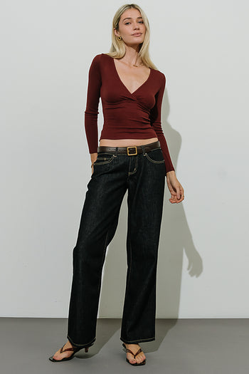June Low Rise Wide Leg Jeans