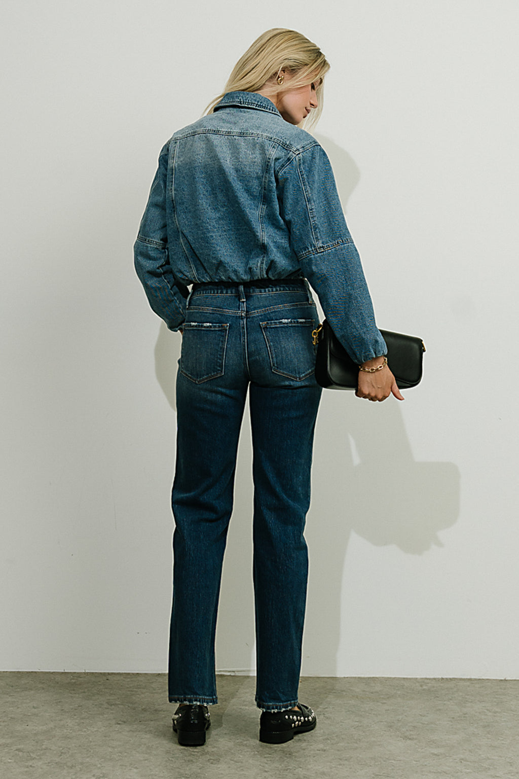 Victoria Straight Leg Jeans in Dark Wash