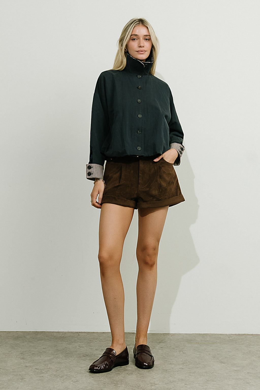 PREORDER - Colette Oversized Trench Jacket in Navy