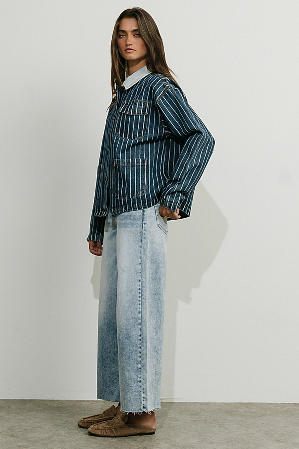 Mina Striped Button Up