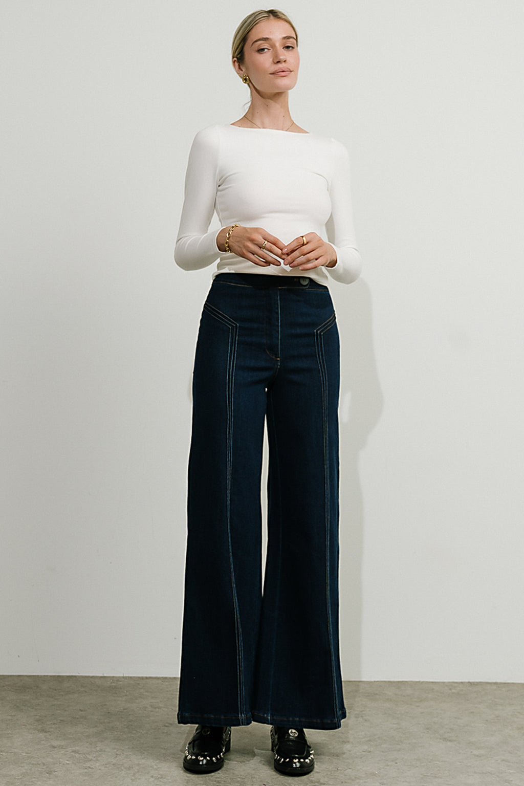 Theresa Top in White - FINAL SALE