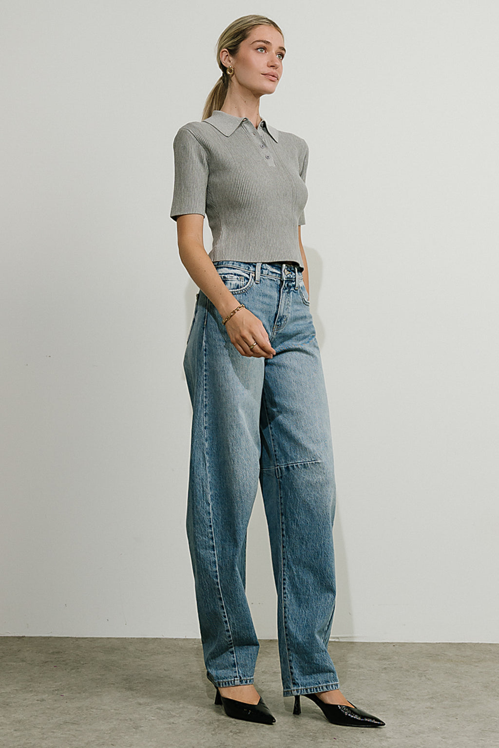 Remy Mid Rise Horseshoe Jeans