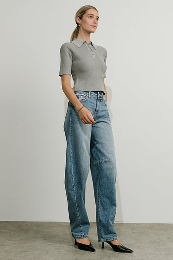 Remy Mid Rise Horseshoe Jeans