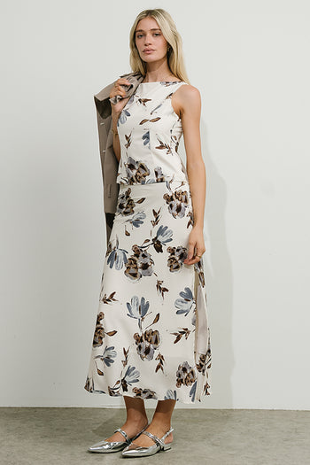 Eden Floral Top in Cream