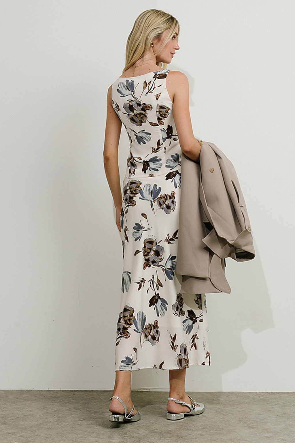 Eden Floral Top in Cream