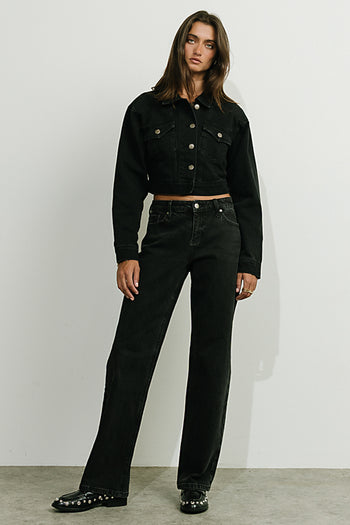 Chandler Mid Rise Straight Leg Jeans