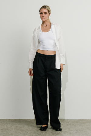 Alexa Pinstripe Barrel Trousers
