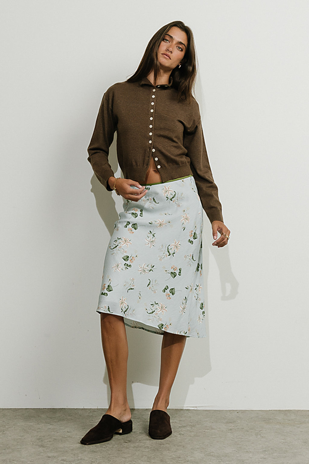 Erin Floral Midi Skirt