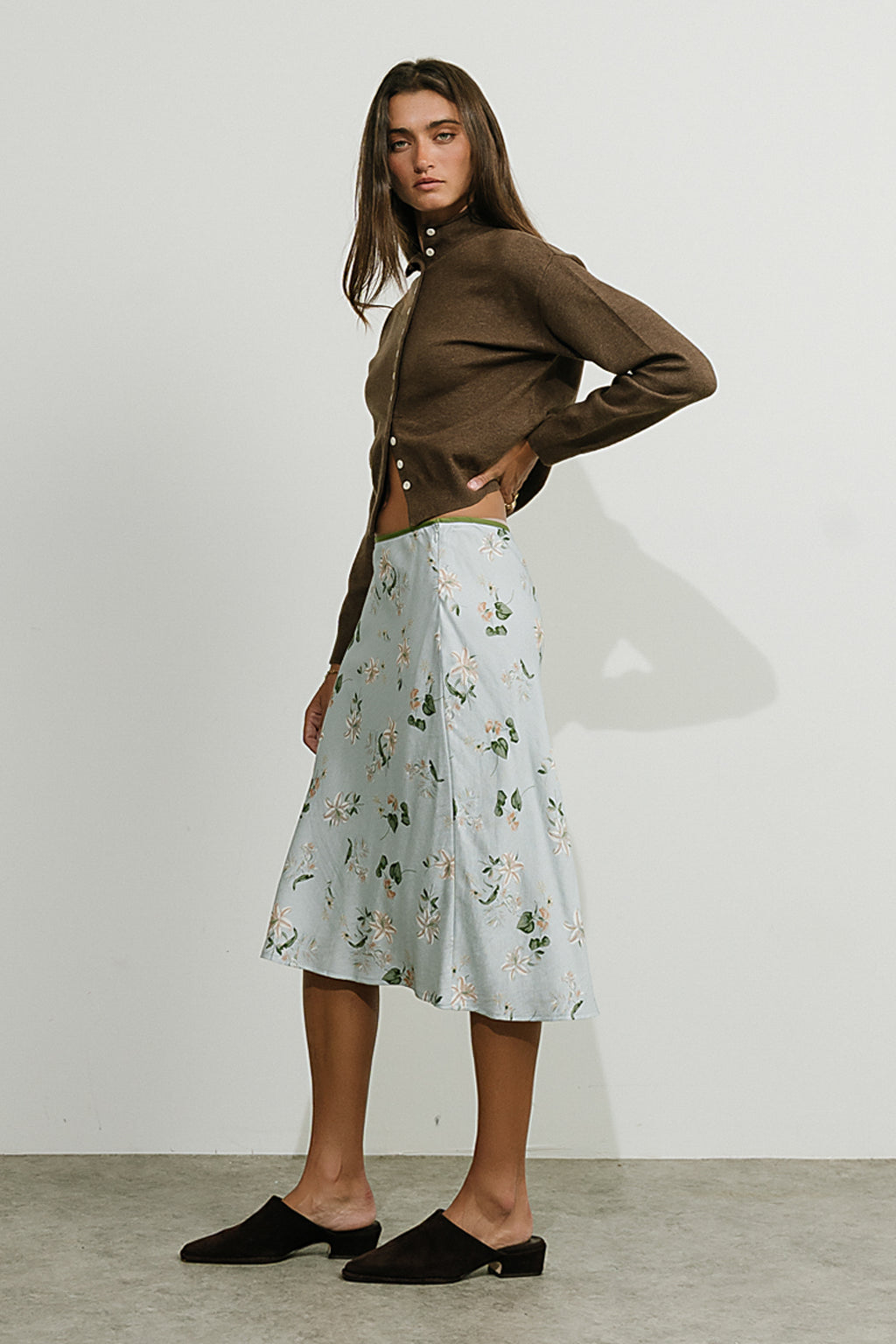 Erin Floral Midi Skirt