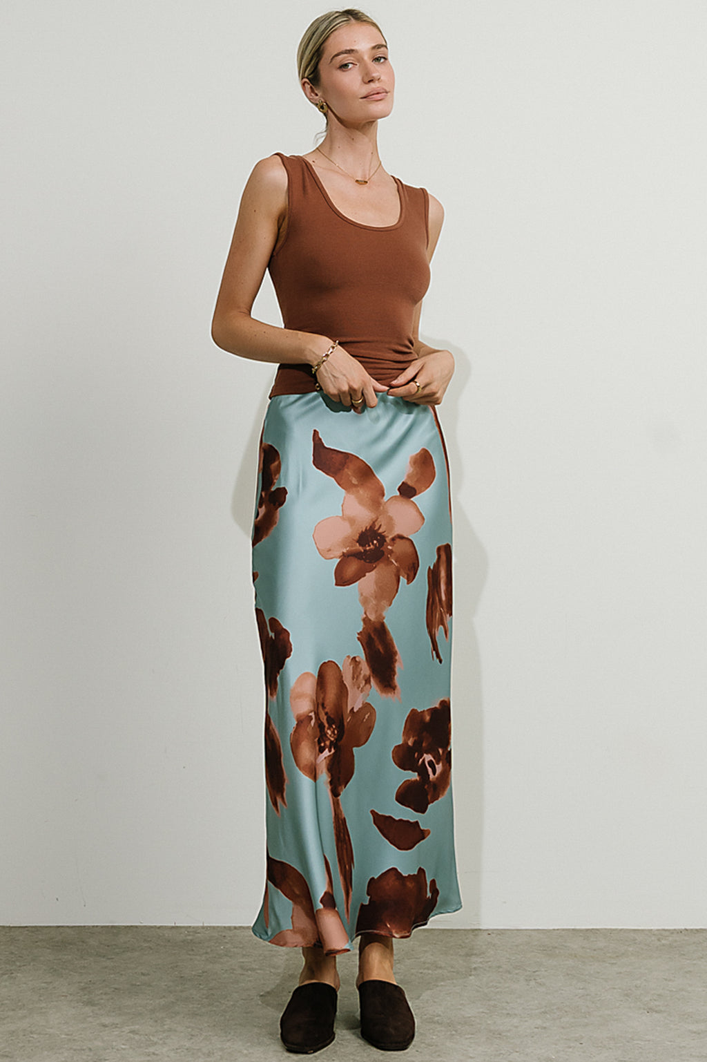 Kenya Satin Maxi Skirt