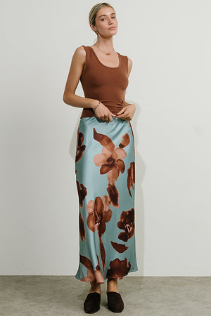 Kenya Satin Maxi Skirt