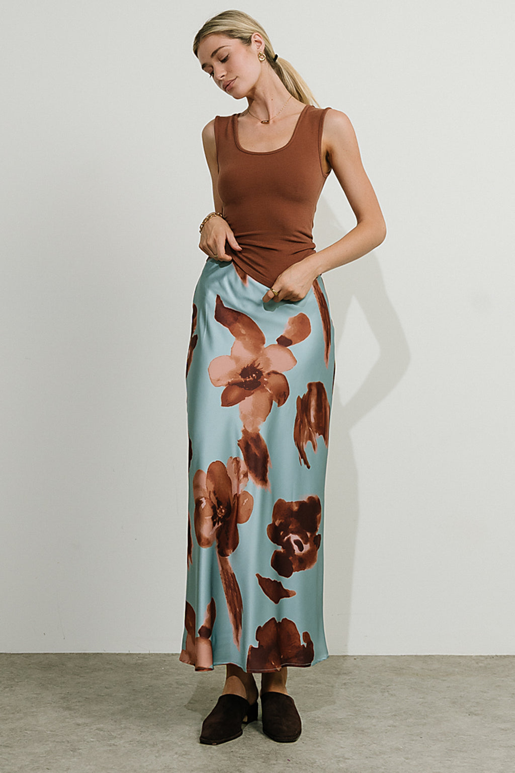 Kenya Satin Maxi Skirt