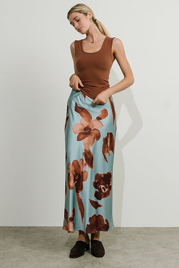 Kenya Satin Maxi Skirt
