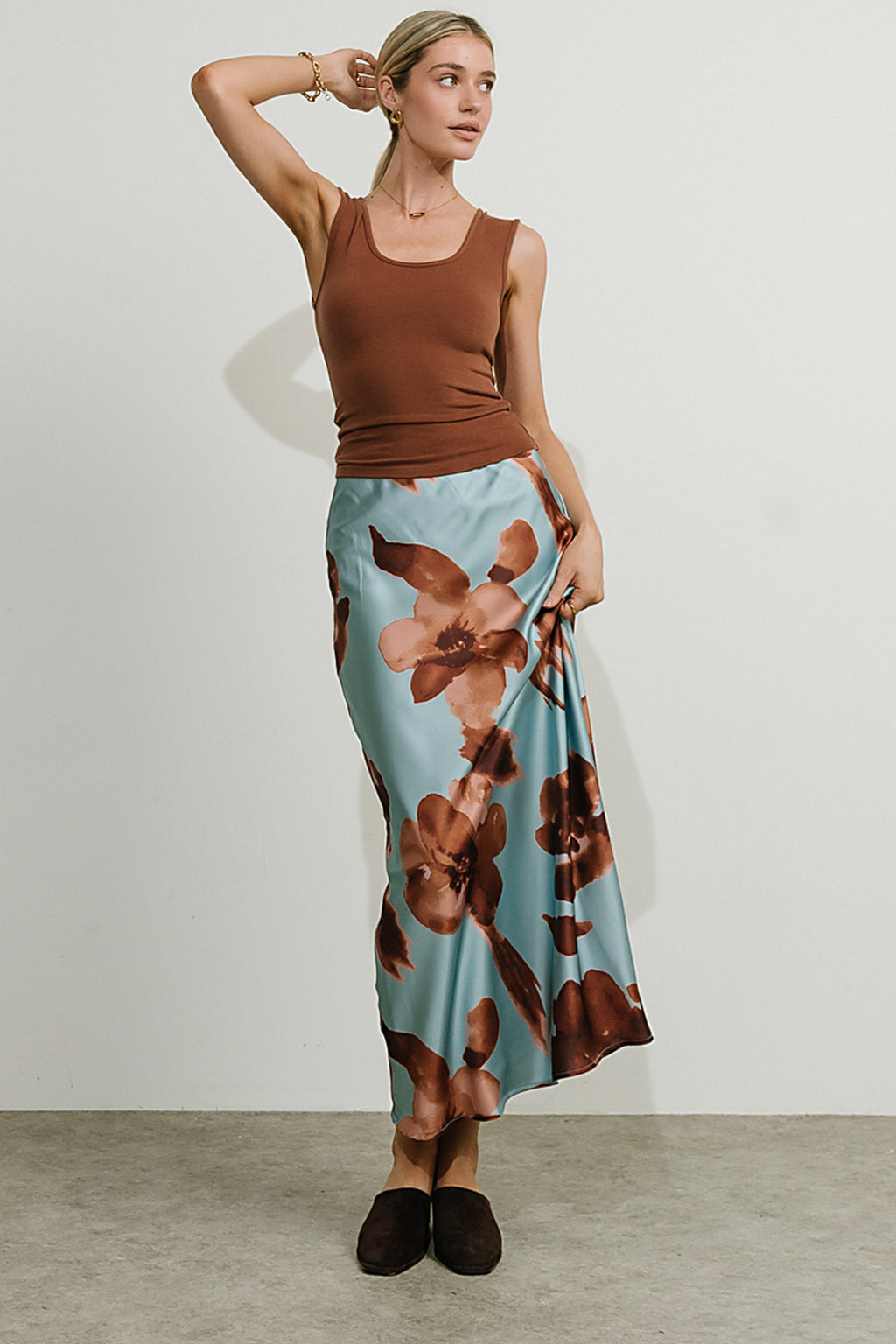 Kenya Satin Maxi Skirt