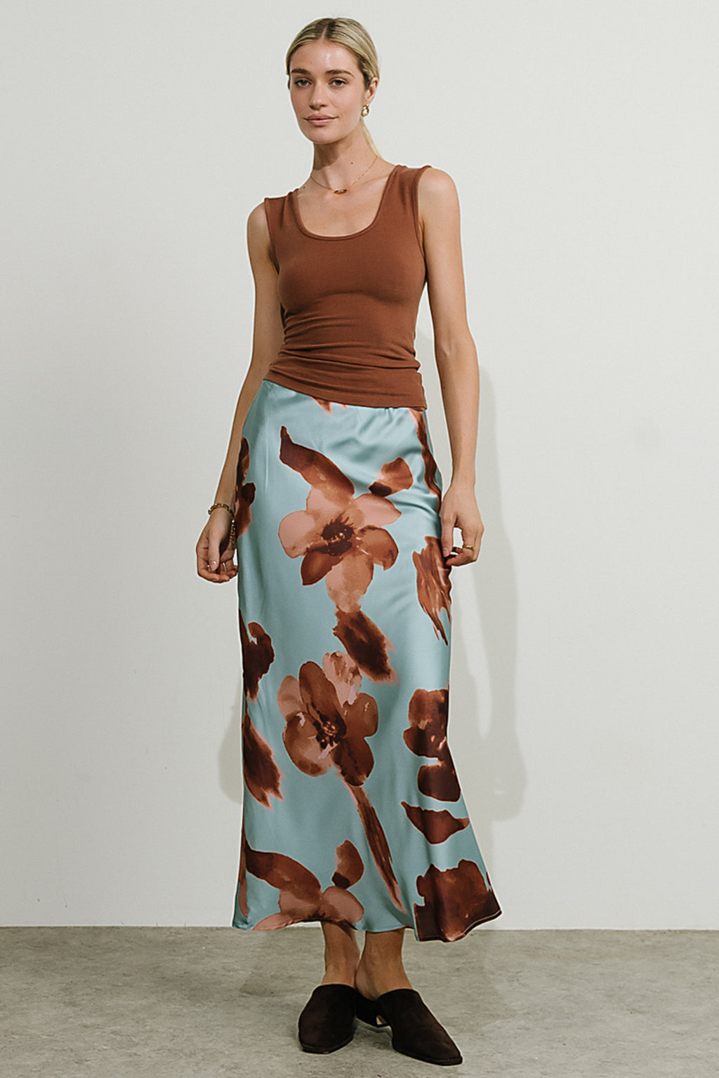 Kenya Satin Maxi Skirt