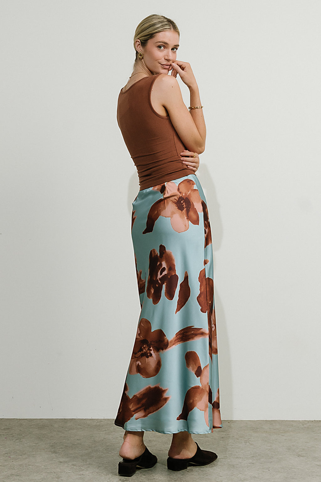 Kenya Satin Maxi Skirt