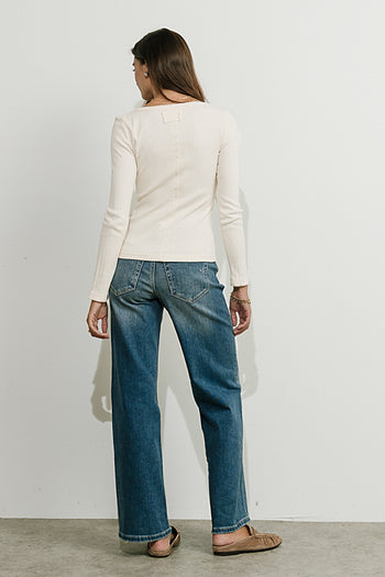 Pura Knit Top in Cream