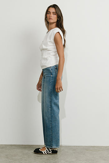 Tam Pleated Top in White