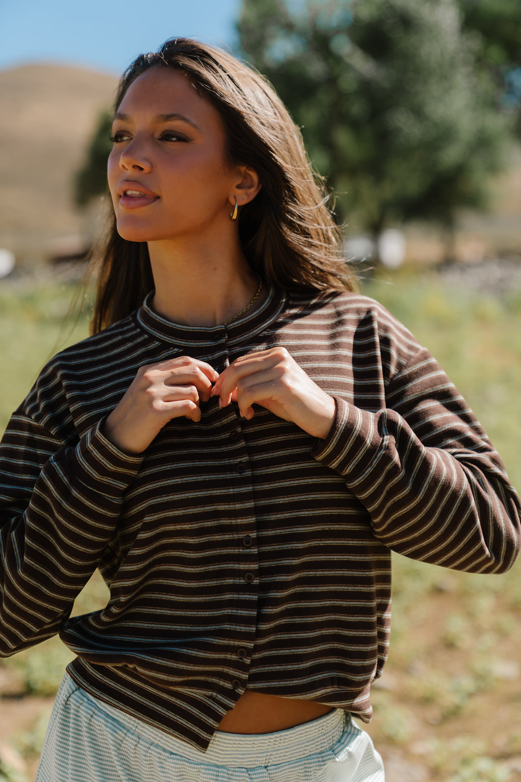 Julia Striped Cardigan