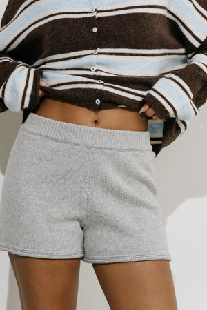 Paige Knit Shorts in Grey - FINAL SALE