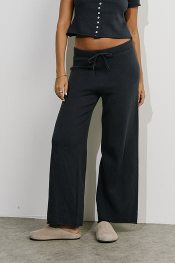Jaxie Wide Leg Pants in Navy